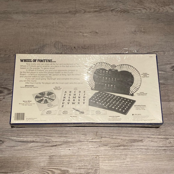 1985 Vintage Wheel Of Fortune Board Game By Pressman 4th Edition Brand New - Picture 3 of 4